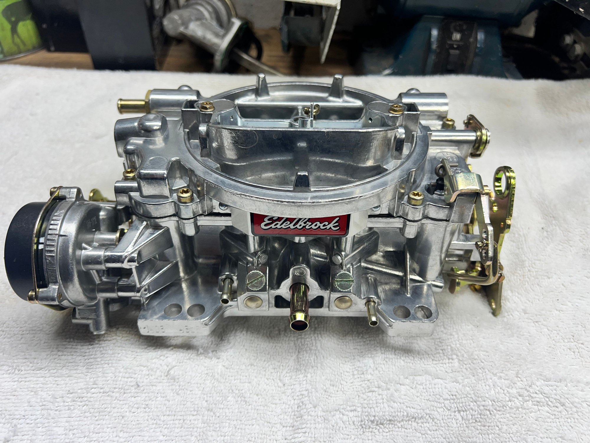 Well, when you’re extremely impatient and don’t know what to do next, you make bad decisions. I bought a new one. I do have a question, though, when meeting this up with an offfenhauser dual port intake, do you use the square flange gasket or the one with four ports?