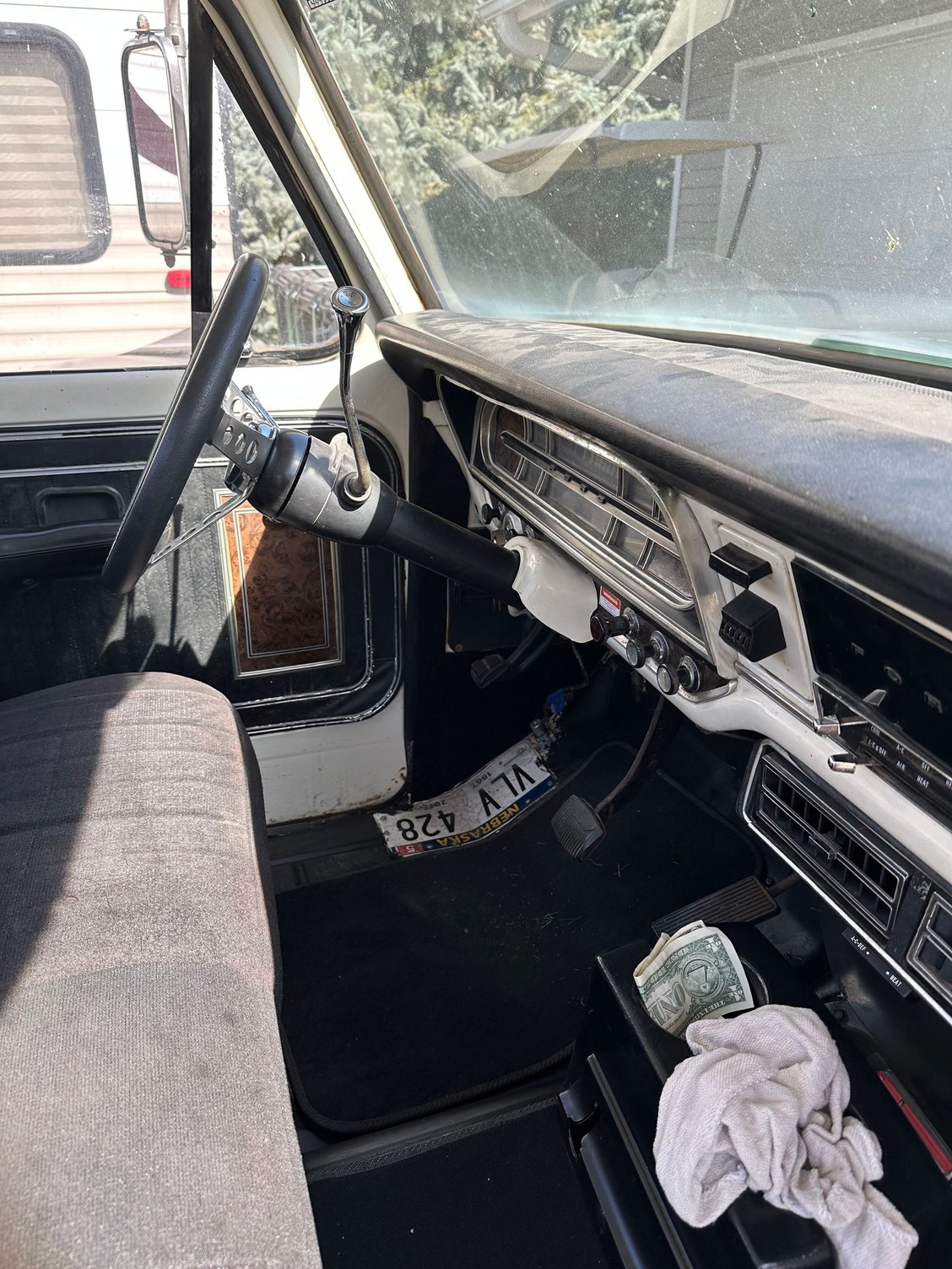 installed. You can see some white behind it. I have some black duct tape I�ll put on behind. 