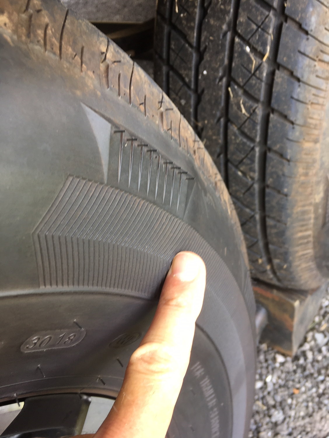 tire bump bubble explode