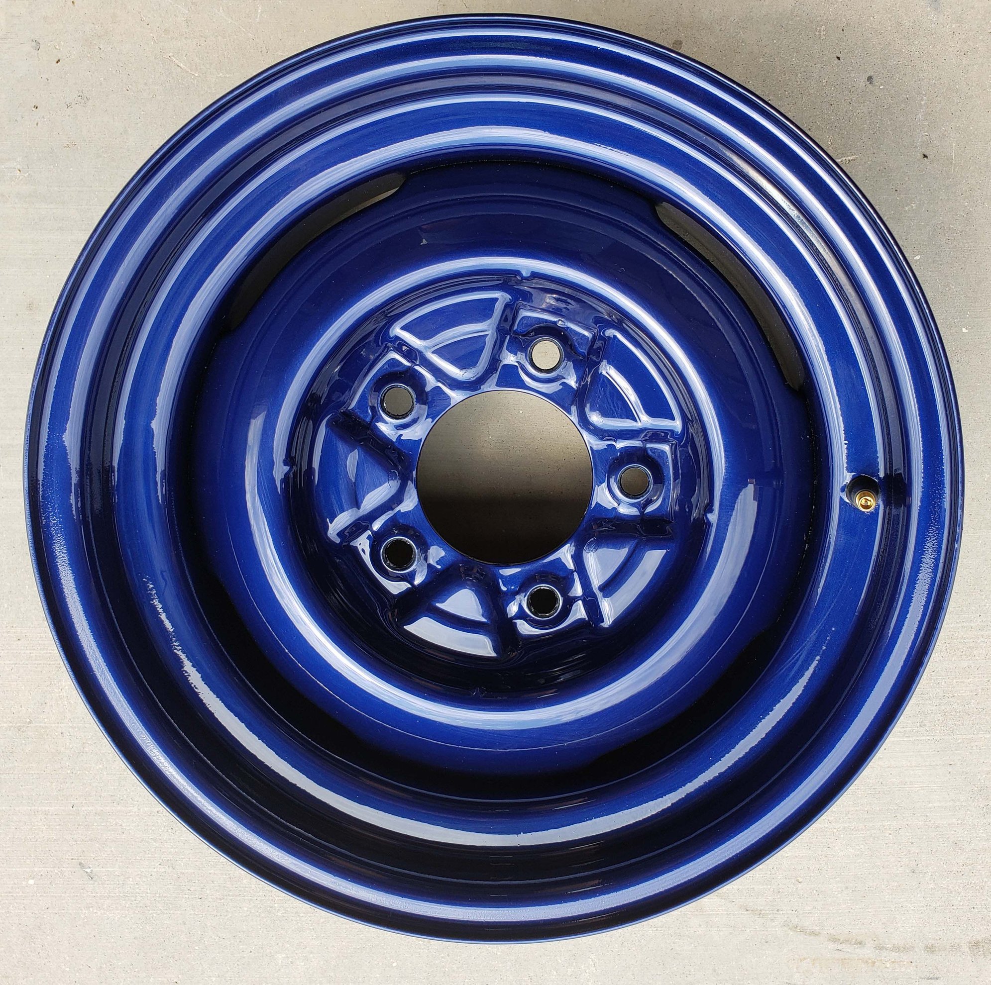 Set of 4 wheels by Wheel Smith. 15 x 7 Vintage, 5 on 5.5, backspace 4