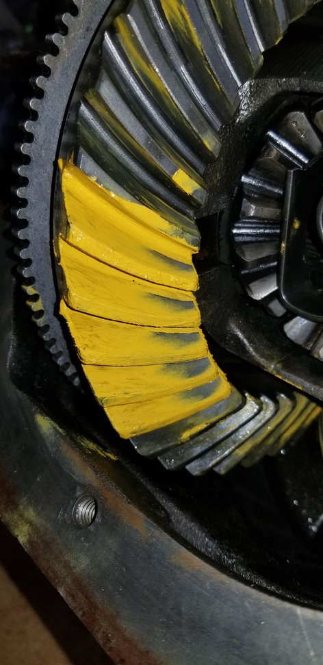 Rear end 8.8 rebuild gear pattern - just not confident here....it's my ...