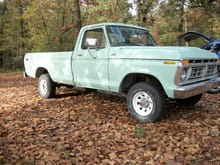 My '77 F150 4 x 4 when I brought it home 10-22-2015.