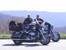 Me and Dad. That was a good ride. Smokey mountains.