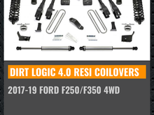  I have had this lift now in two of my trucks but very very slightly different because it was in a 08 and a 15.  Any lift with a coil over is going to be the bomb.  I was really wondering if somebody makes a better kit then the top-of-the-line Fabtech dirt logic 4.0 Coil overs.