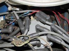 distributor, wires and plugs