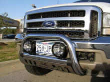 New 2005 grille and Westin bull nose guard with 6&quot; KC Slimlights