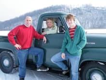 This is our 2010 Christmas card picture, my wife, son and me.