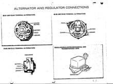 Alternator and Regulator Connections pg.4
