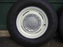 Just had the 64 F100 Wheels and hubcaps sandblasted and painted.  Also got new tires.