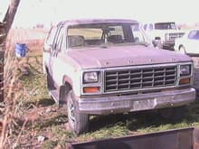 My 1980 Bronco XLT, 200,000  miles on this, Engine was so bad I had to run 20/50w to get oil pressure, and it leaked a quart of oil every 50 miles! 302 cid C6 trans NP 208 transfercase. Parted out in 2006. Body was extemely rusted and someone used expanding foam and bondo to hide the rust, It looked good for about 2 years! then just fell apart.