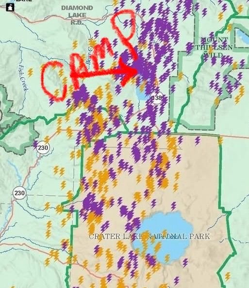 Lightening Strkes since Saturday afternoon.  Most of those were Saturday night into the wee hours of Sunday Morning.  They way the Thunder and lightening / rain & now wind is descending upon us, I would say that map is going to have a lot added to it.