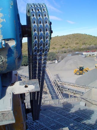 Mining conveyor drive.