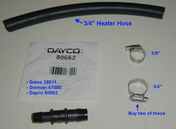 Heater Hose Repair Kit
