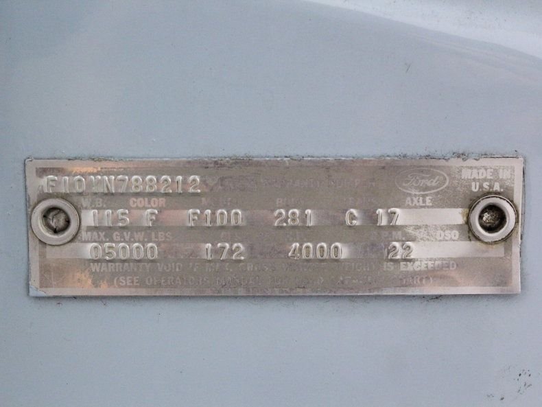 1966 f100 door tag decode request Ford Truck Enthusiasts Forums