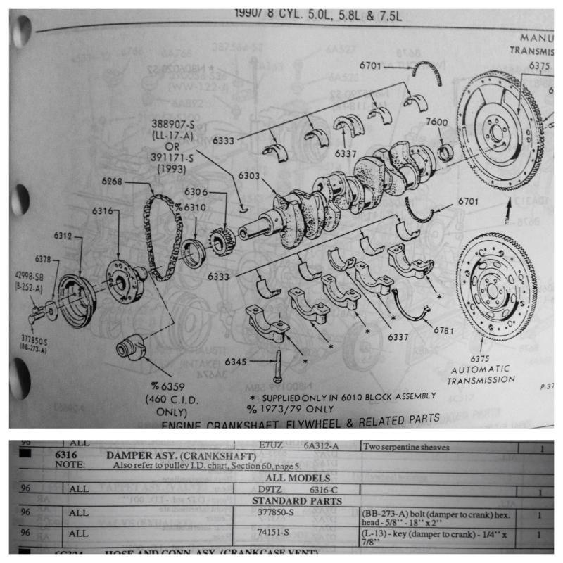 Anyone have a part number for 7.5l Harmonic Balancer w/OBDII? Ford