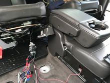 Wiring in climate control seats