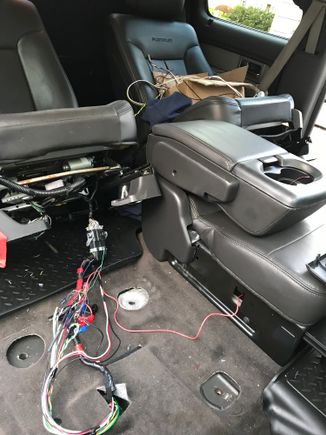 Wiring in climate control seats