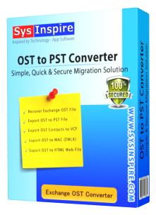 SysInspire OST to PST converter software