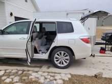 The 30kWh of LFP weigh about 1000lbs but the additional weight doesn't seem to effect the suspension much. I'm looking into options for air suspension with the EV conversion. 
