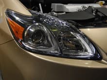 2010 Toyota Prius Passenger Side Headlight Close Up
