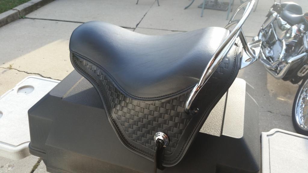 Heritage springer seat with Rail - Harley Davidson Forums