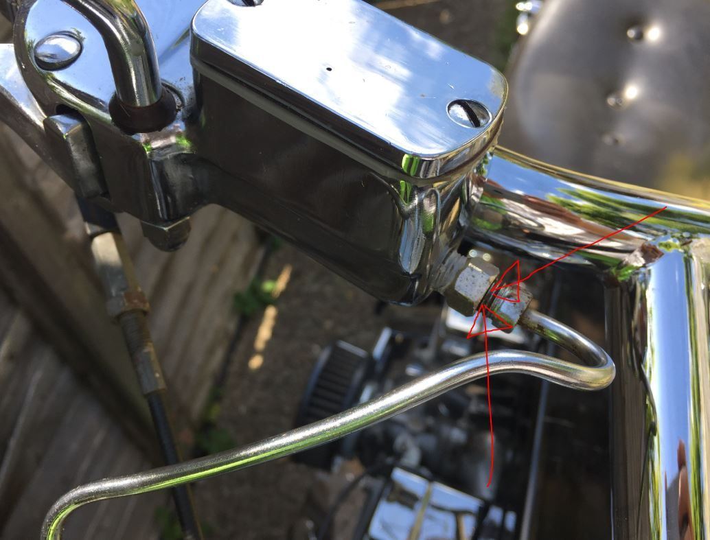 Fluid Leaking from top of Brake Line Harley Davidson Forums