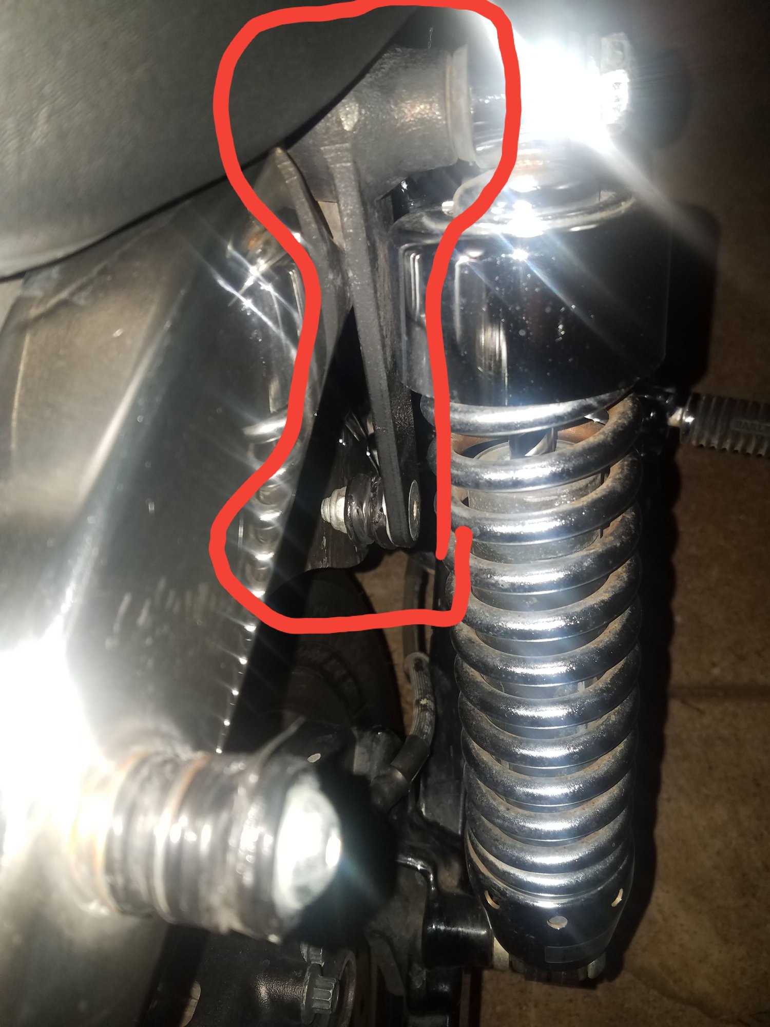 Rear shock spacer. Harley Davidson Forums