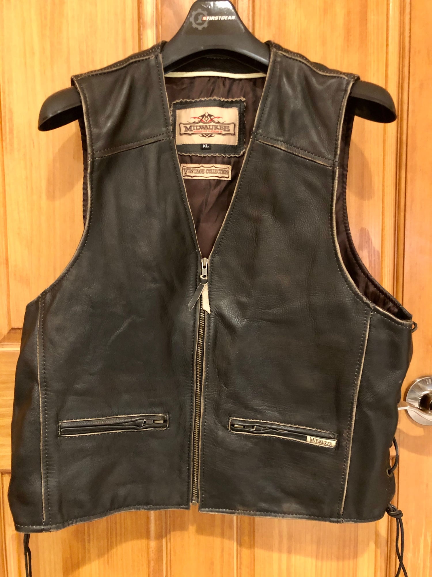 Milwaukee MCC Leather Vest – Size XL - Harley Davidson Forums