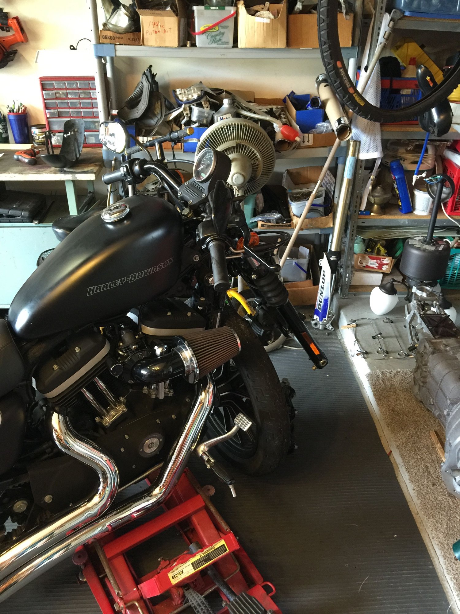 48 front end conversion on my 09 883 sportster Harley Davidson Forums