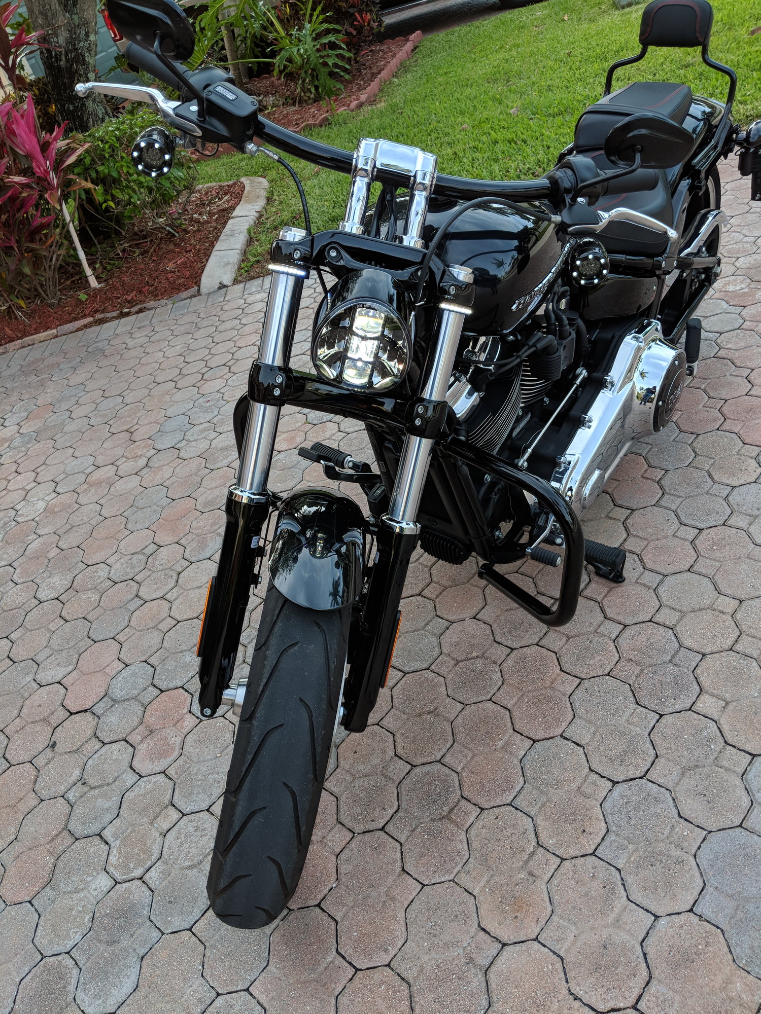 Side Mirror Swap Under Handle Bar Harley Davidson Forums