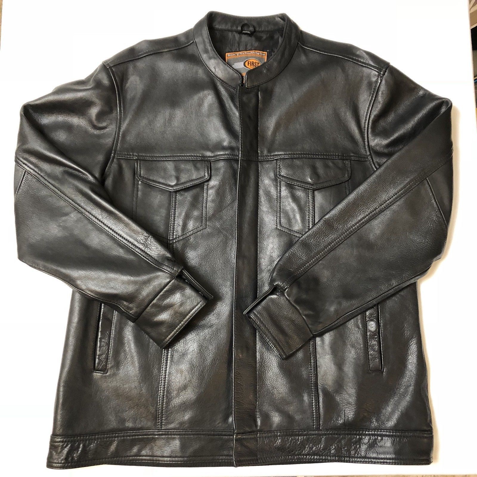 FS:Men's First Manufacturing Leather Jacket XL - Harley Davidson Forums