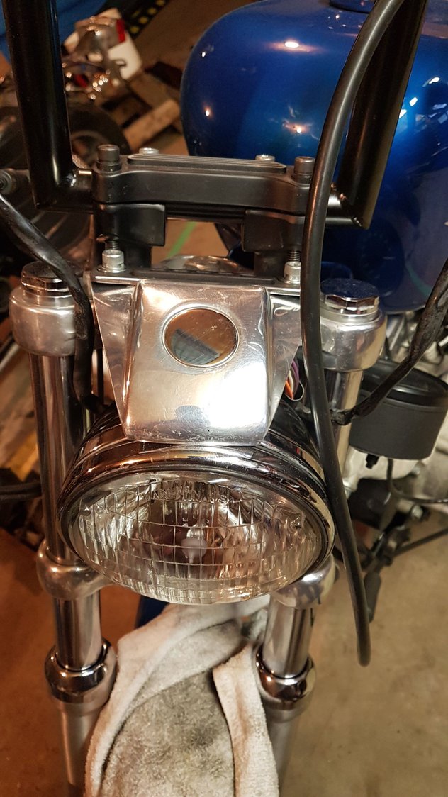 ‘93 sportster. Tips for headlight bracket/relocation kit Harley