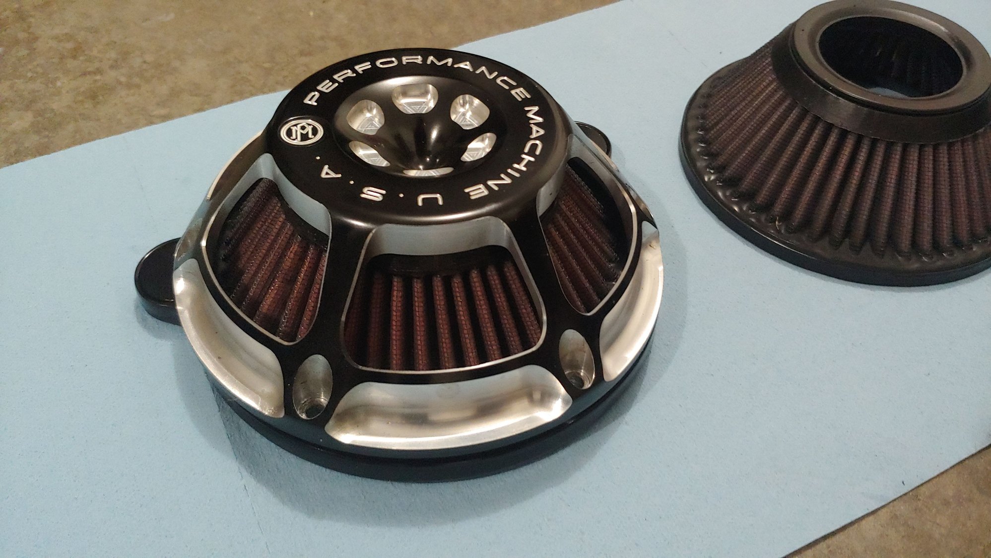 Performance machine max HP air cleaner for M8 Harley Davidson Forums