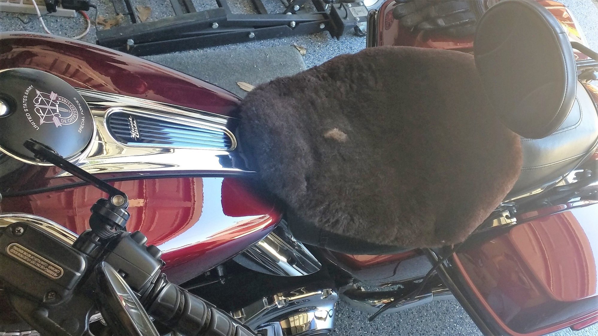 Sheepskin seat cover Page 6 Harley Davidson Forums