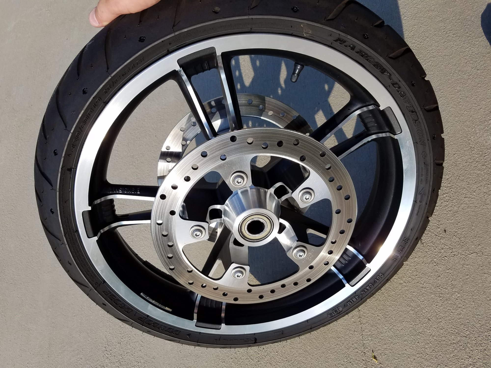 2017 Street glide/Road Glide oem wheels/tire/front rotors Harley