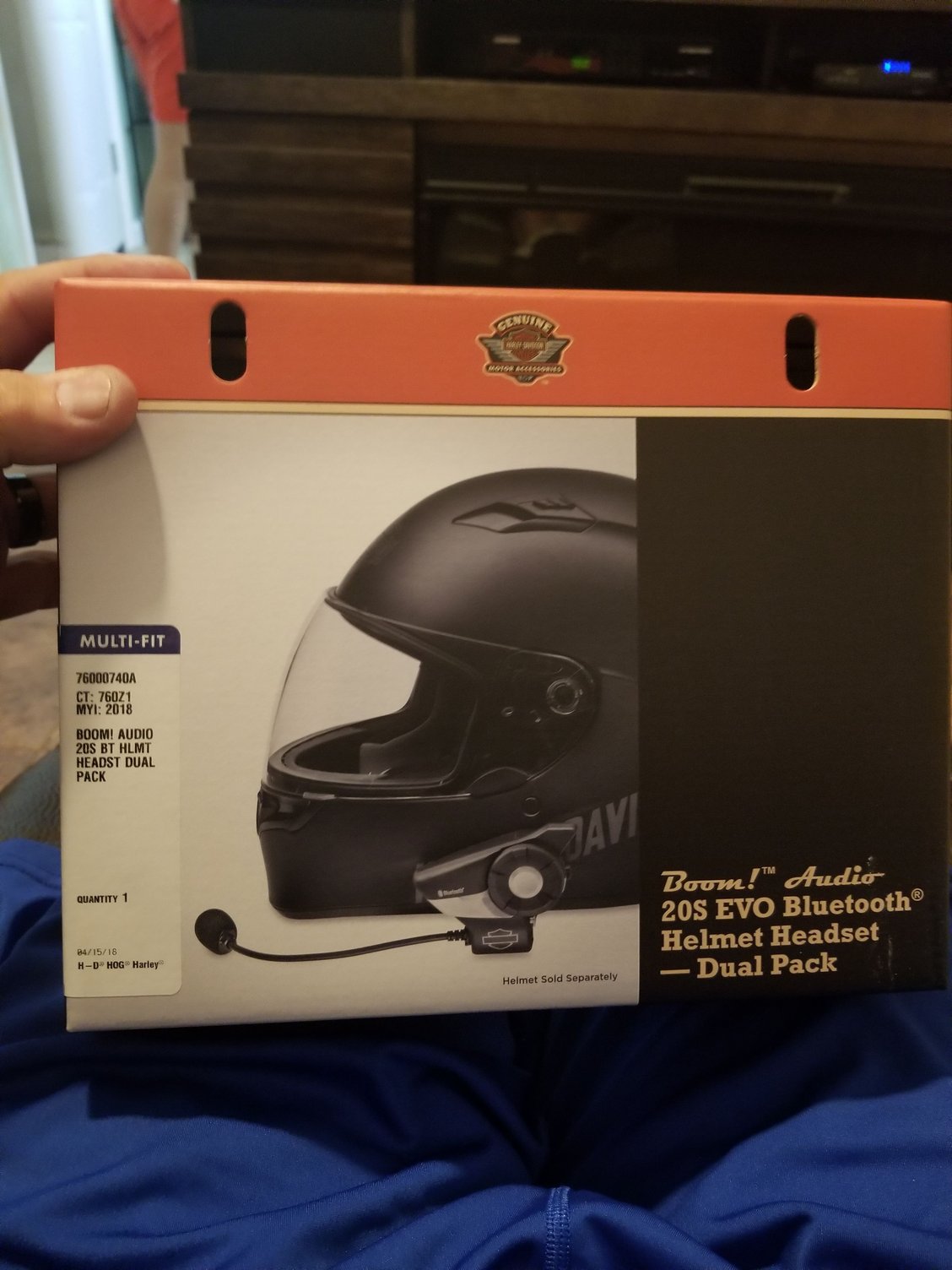 H.D Boom audio 20 S dual pack bluetooth helmet headset Harley