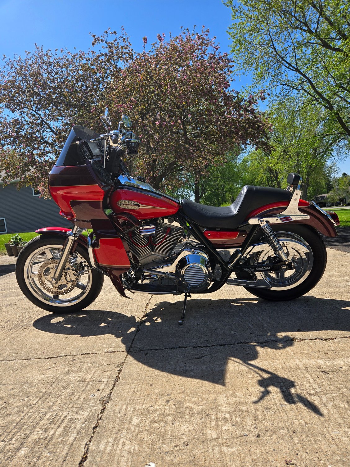 The S&S V111 motor is a great fit for the fxr.