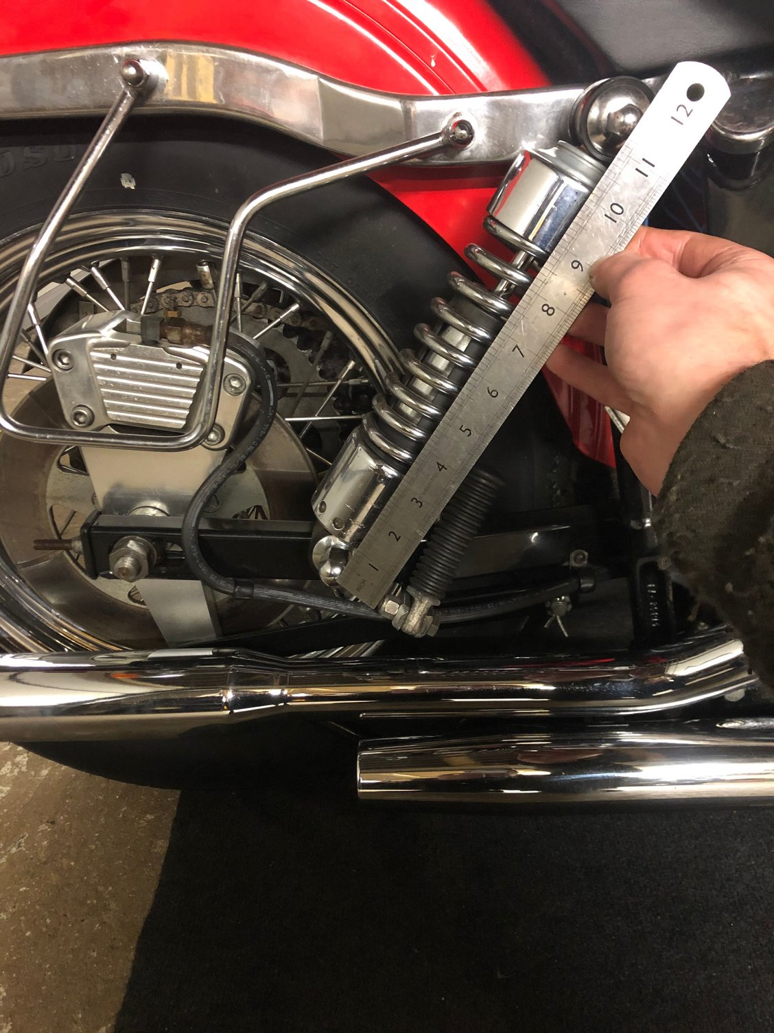 Standard rear shock length confusion Harley Davidson Forums