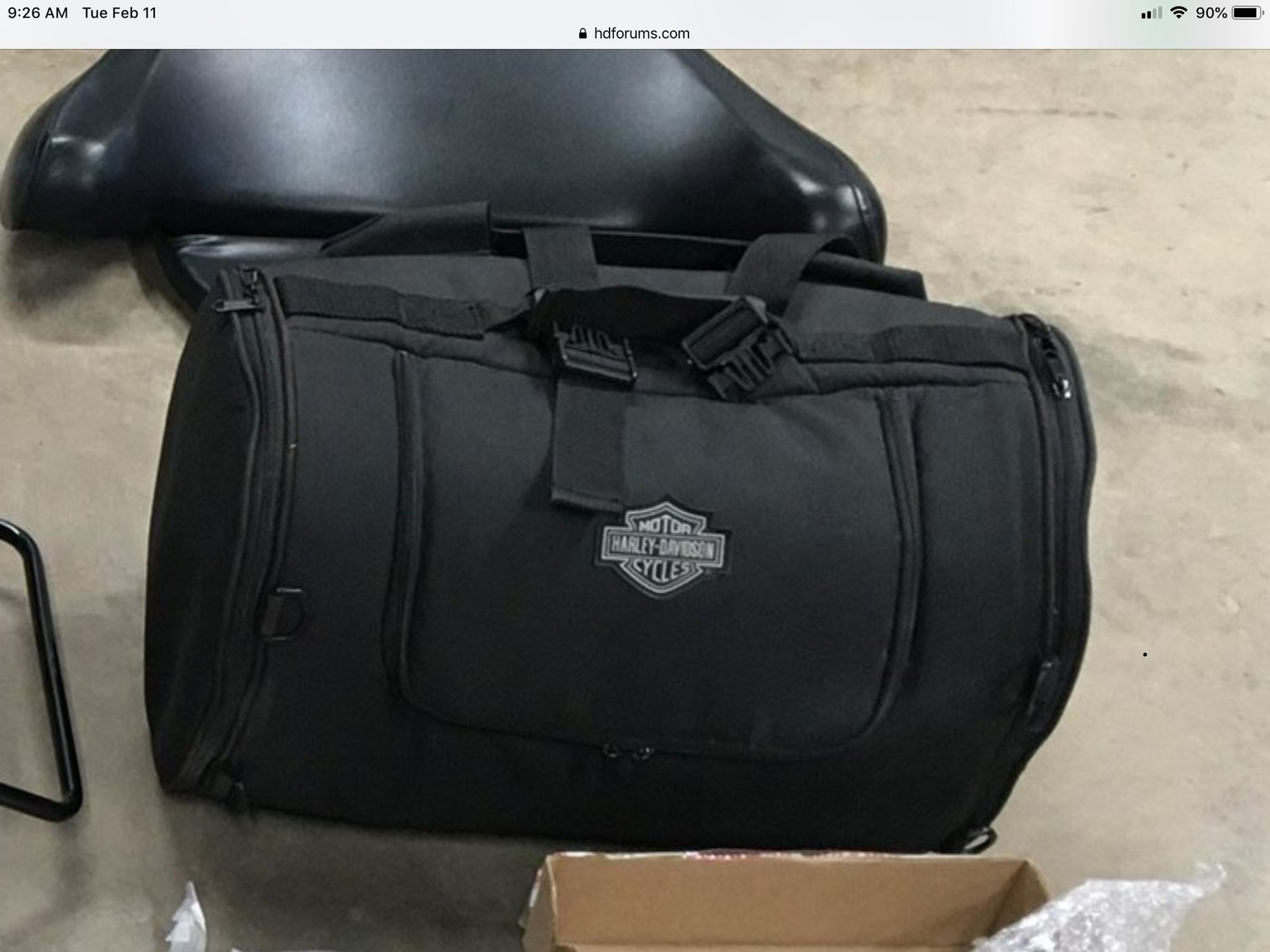 harley roll bag