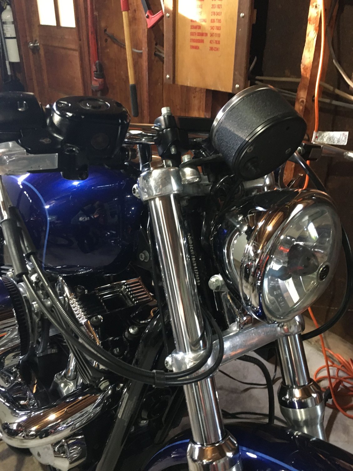 '17 883 IRON Speedometers relocation, over the eyebrow or flat over