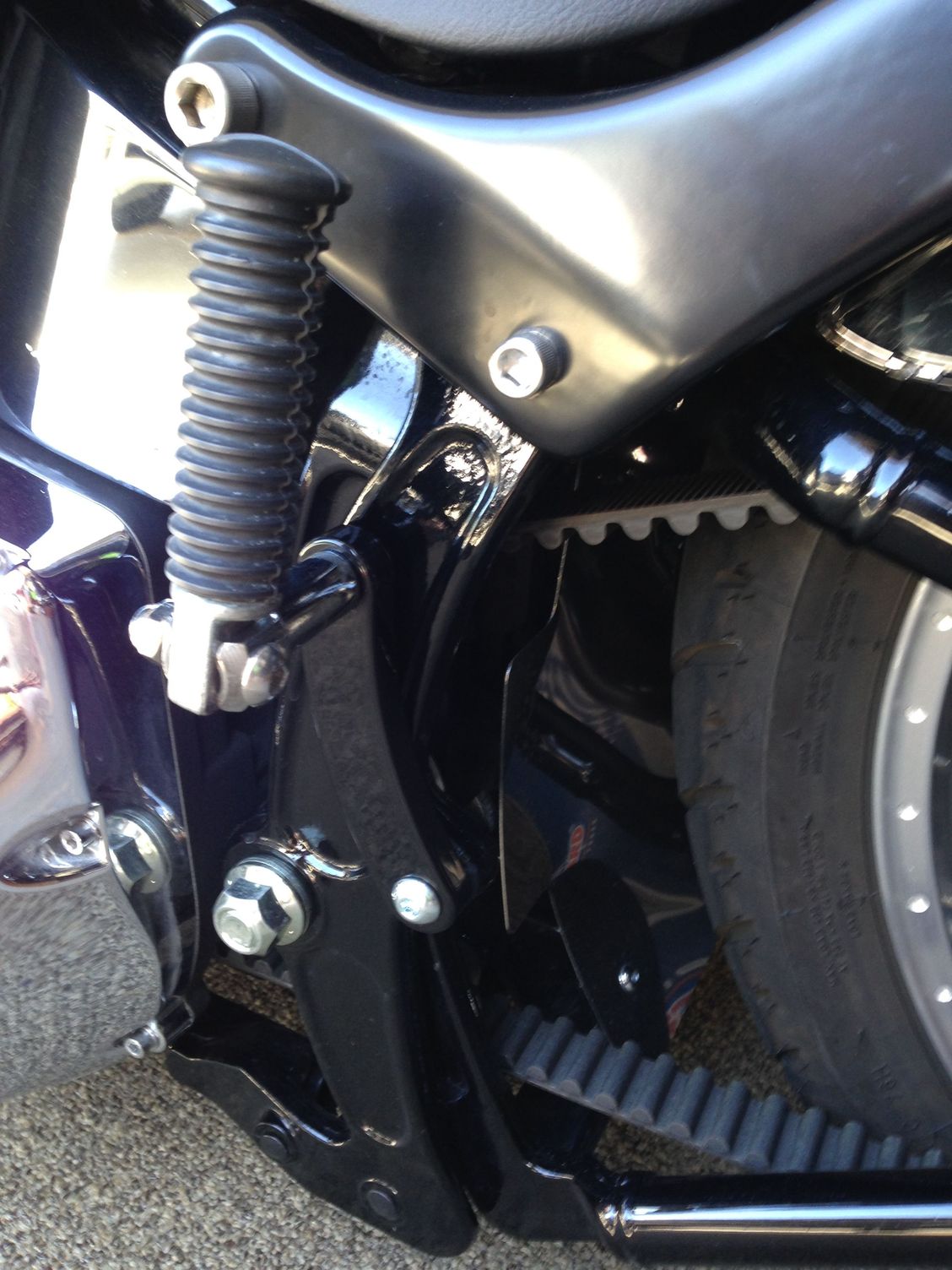 Passenger foot peg relocation Page 2 Harley Davidson Forums