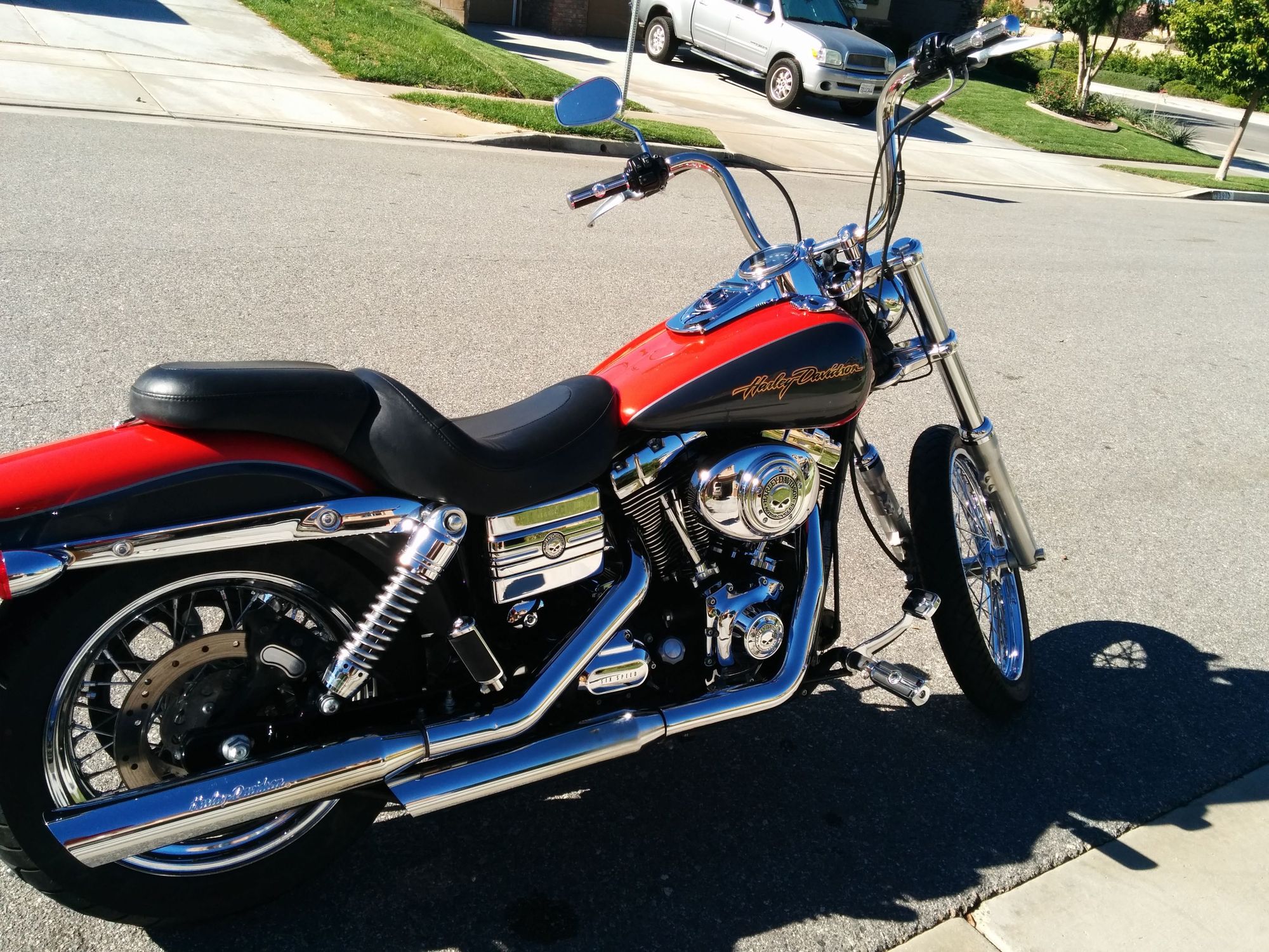 Tbars on a wide glide (fxdwg) Harley Davidson Forums