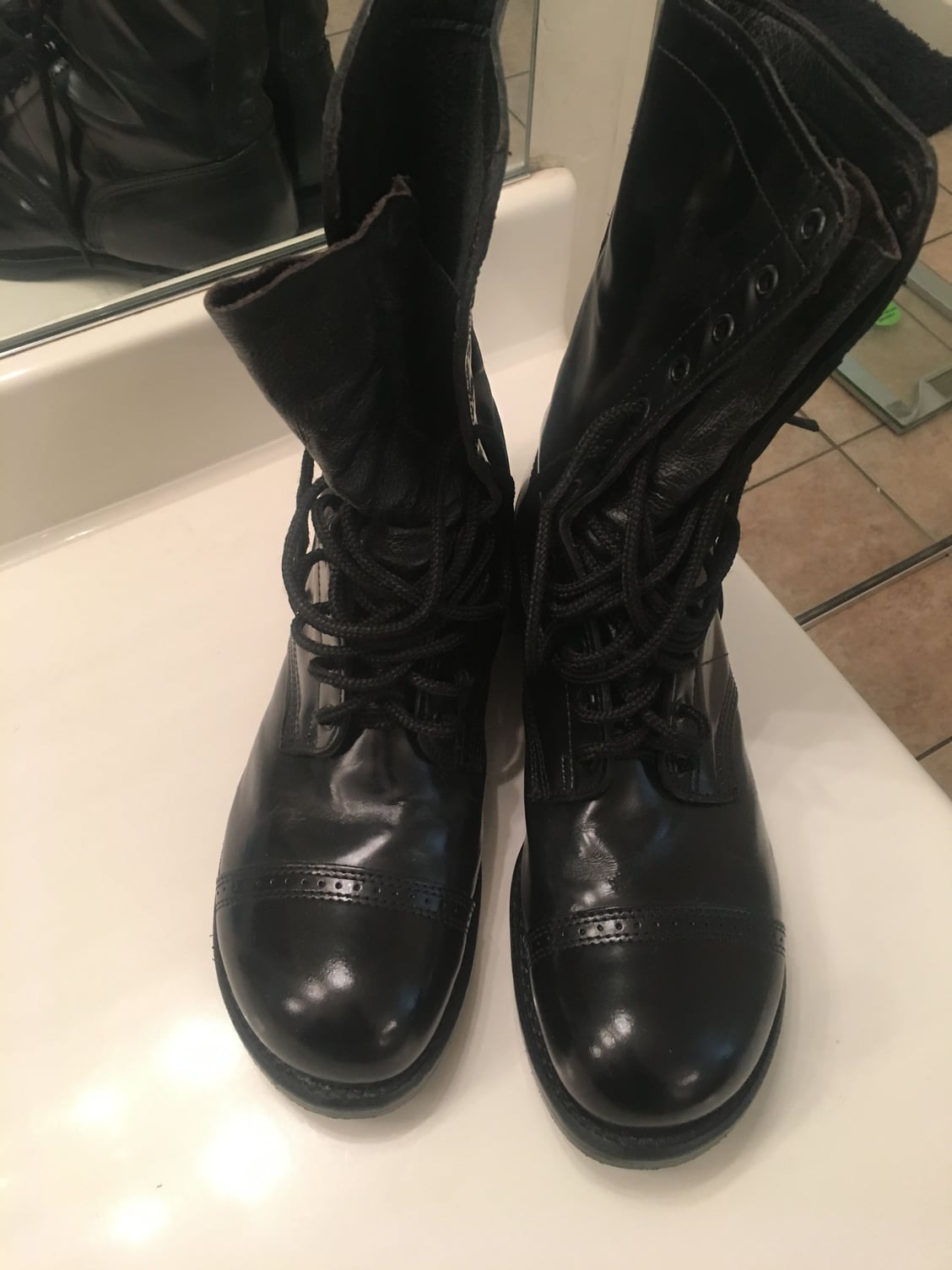 Corcoran Leather Military Jump Boots - Size 11.5 - Brand New - Nicely ...