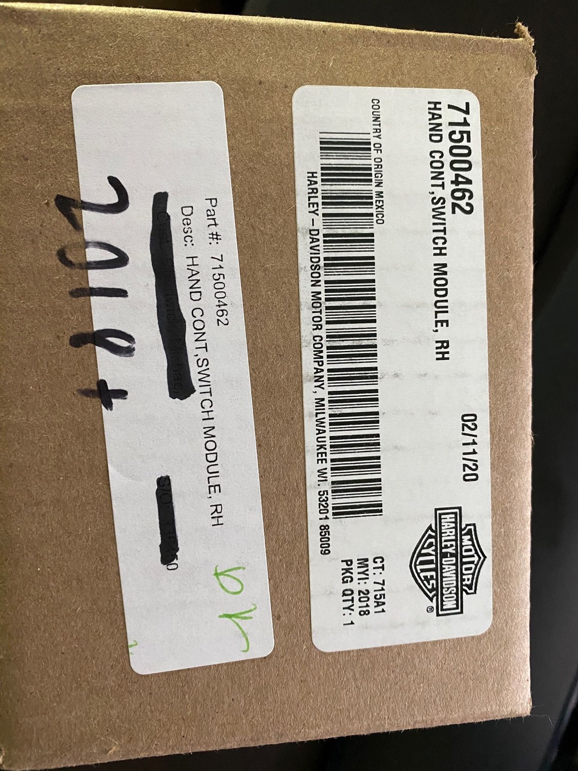 FS 2018+ Softail handlebar switch kit w/cruise control Harley