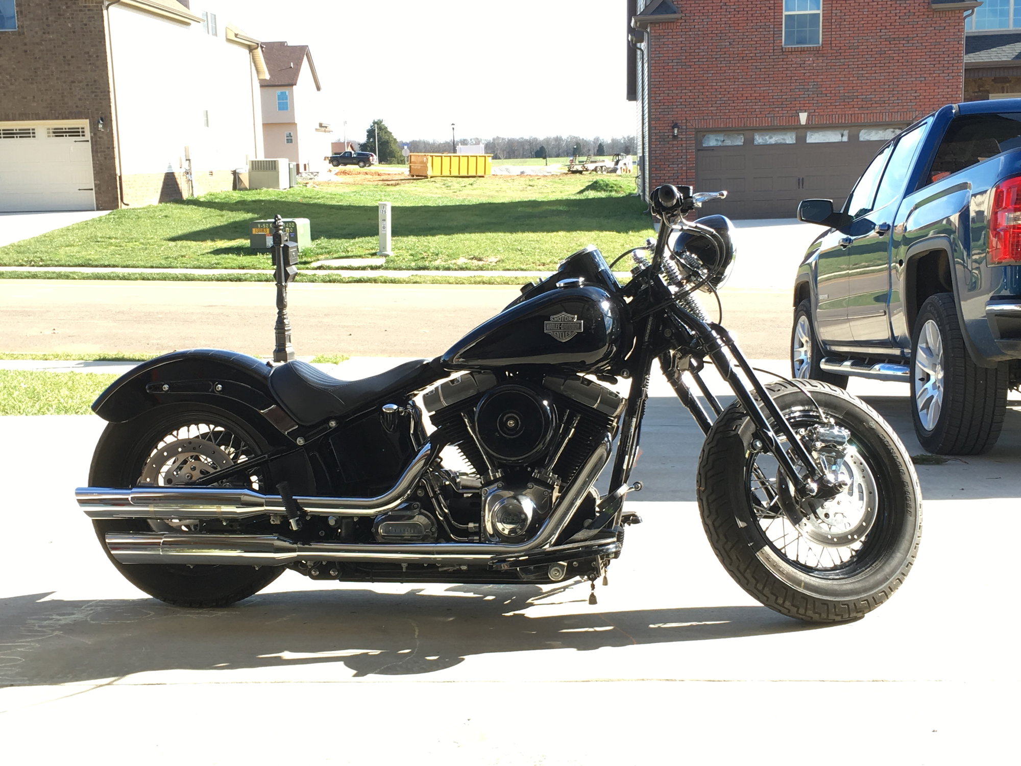 softail slim springer front end