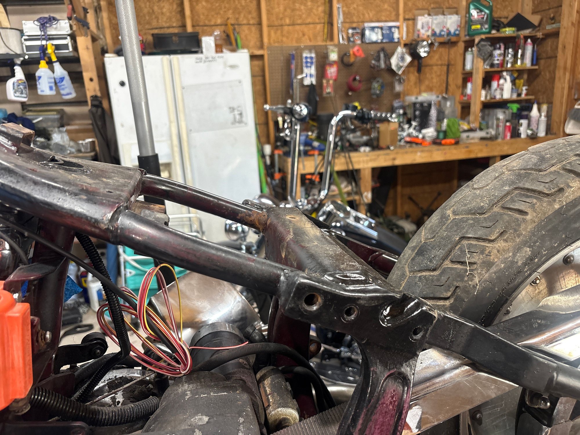 Here�s after the strut chop