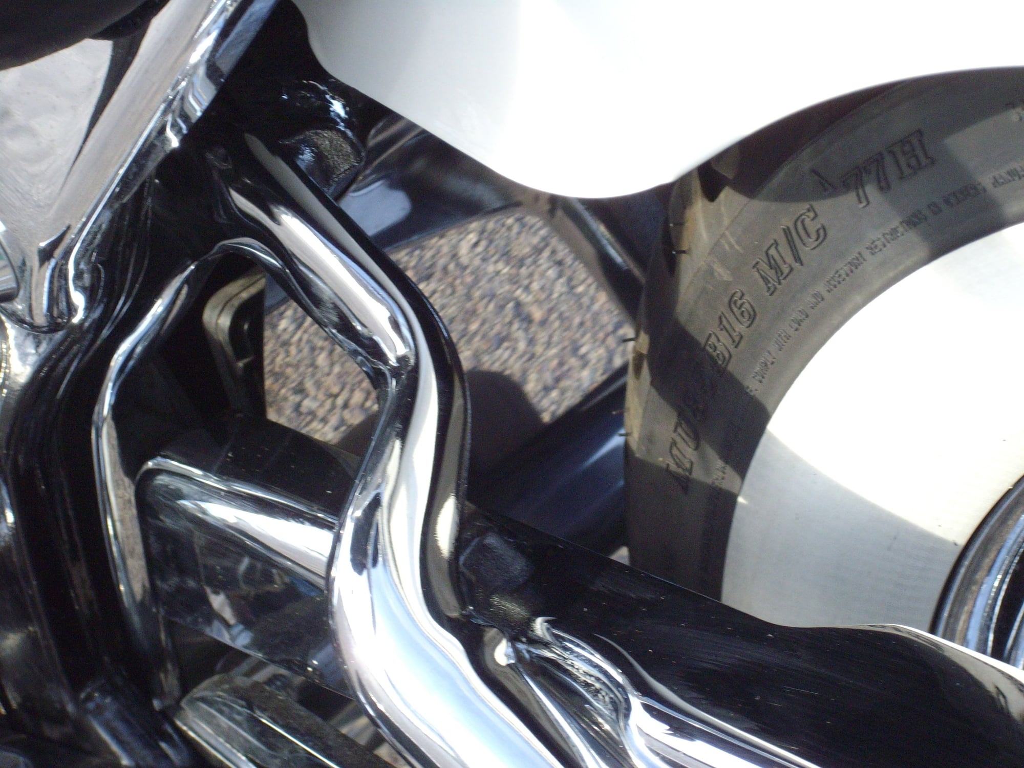 Stainless splash guard for 2011 and later - Harley Davidson Forums
