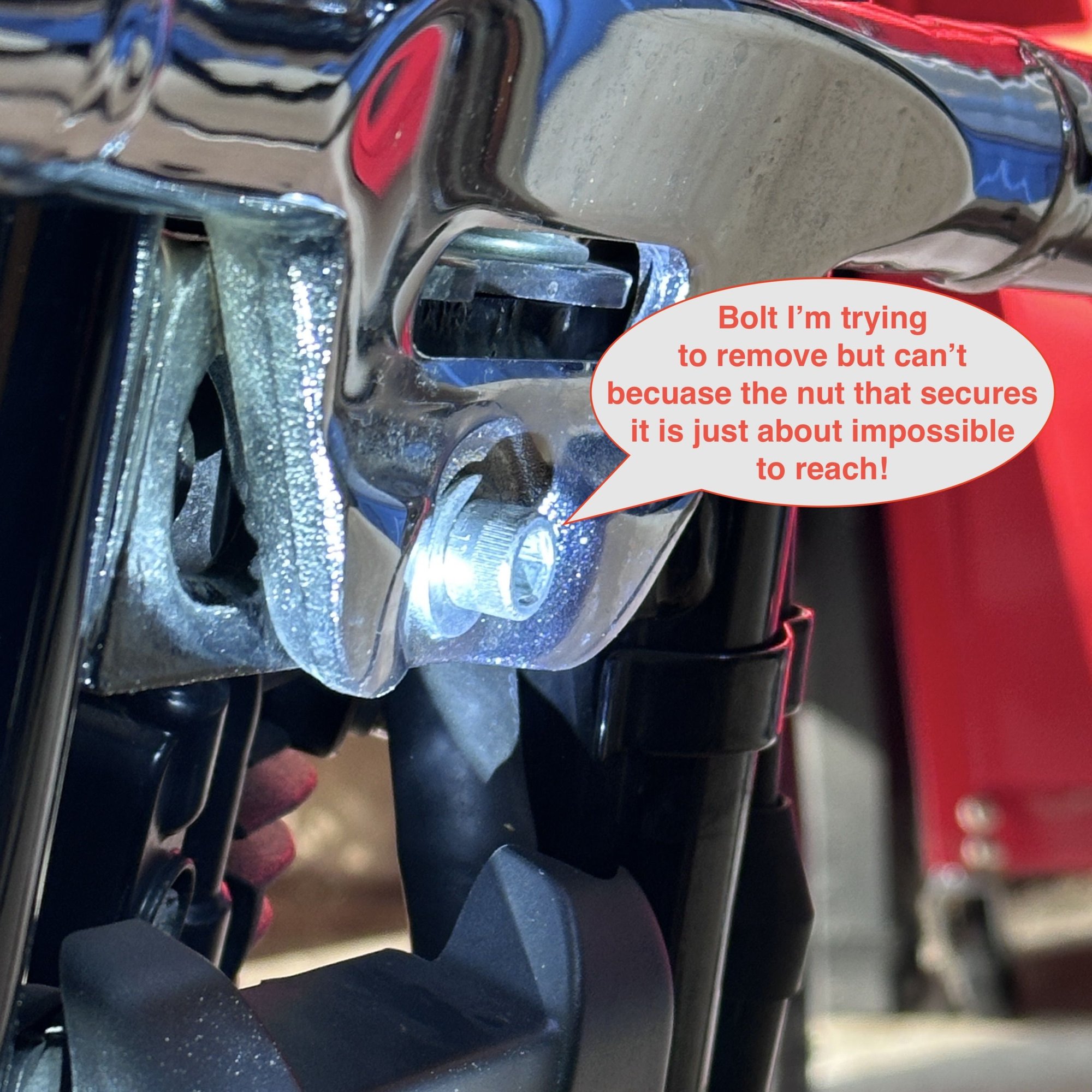 At least I can reach this one, though it seems to be pretty tight.