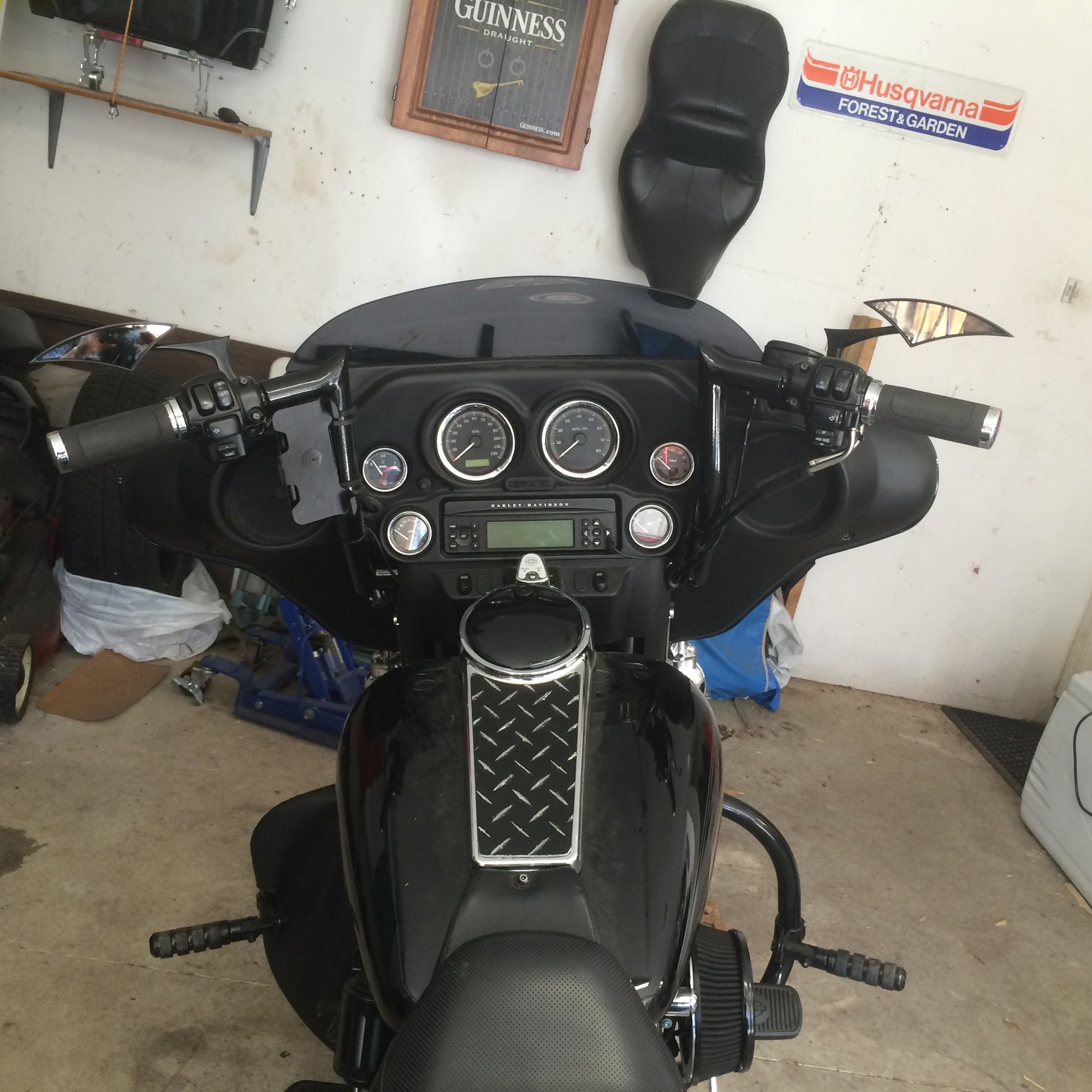 street glide mirrors with apes