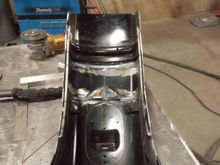 Also added 1/4" round stock in for support on the inside of the fender. I also kept the stock bracing in, but removed the brace for the section of the donor fender I used to splice it.